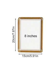 1Pc Plastic  Picture-Photo-Frame Vertical-Horizontal Tabletop Display Wall Mount For Home Decor Or Office Desk Family ,Table Decor, Dorm Essentials, Graduation Gift, Wedding Essentials - Multicolor - View 7