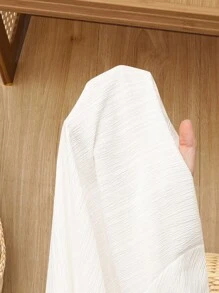 Rusticease 女款V領素色紋理面料休閒夏季襯衫 白色V領女裝上衣 女款亞麻襯衫 白色女裝上衣 秋季女裝 商務休閒女款鈕扣襯衫 女款鈕扣襯衫 女款夏季襯衫 V領女裝上衣 秋季女裝 秋季女裝 秋季女款 - 白色 - 查看 8