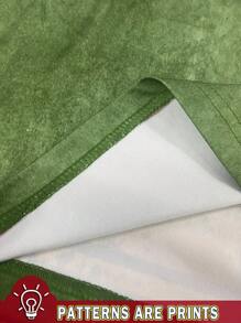 Rovax 女式拼色数字印花圆领落肩短款宽松T恤，夏季