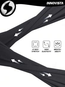 Innovista Leggings morbidi e confortevoli per allenamento notturno, vita alta, adatti per yoga, HIIT, ufficio e palestra, con pannelli in rete traspiranti e pantaloncini a prova di squat. Set sportivo da donna elegante e funzionale, con accenti verde neon, perfetto per serate di festa e Capodanno. - nero - Visualizzare 7