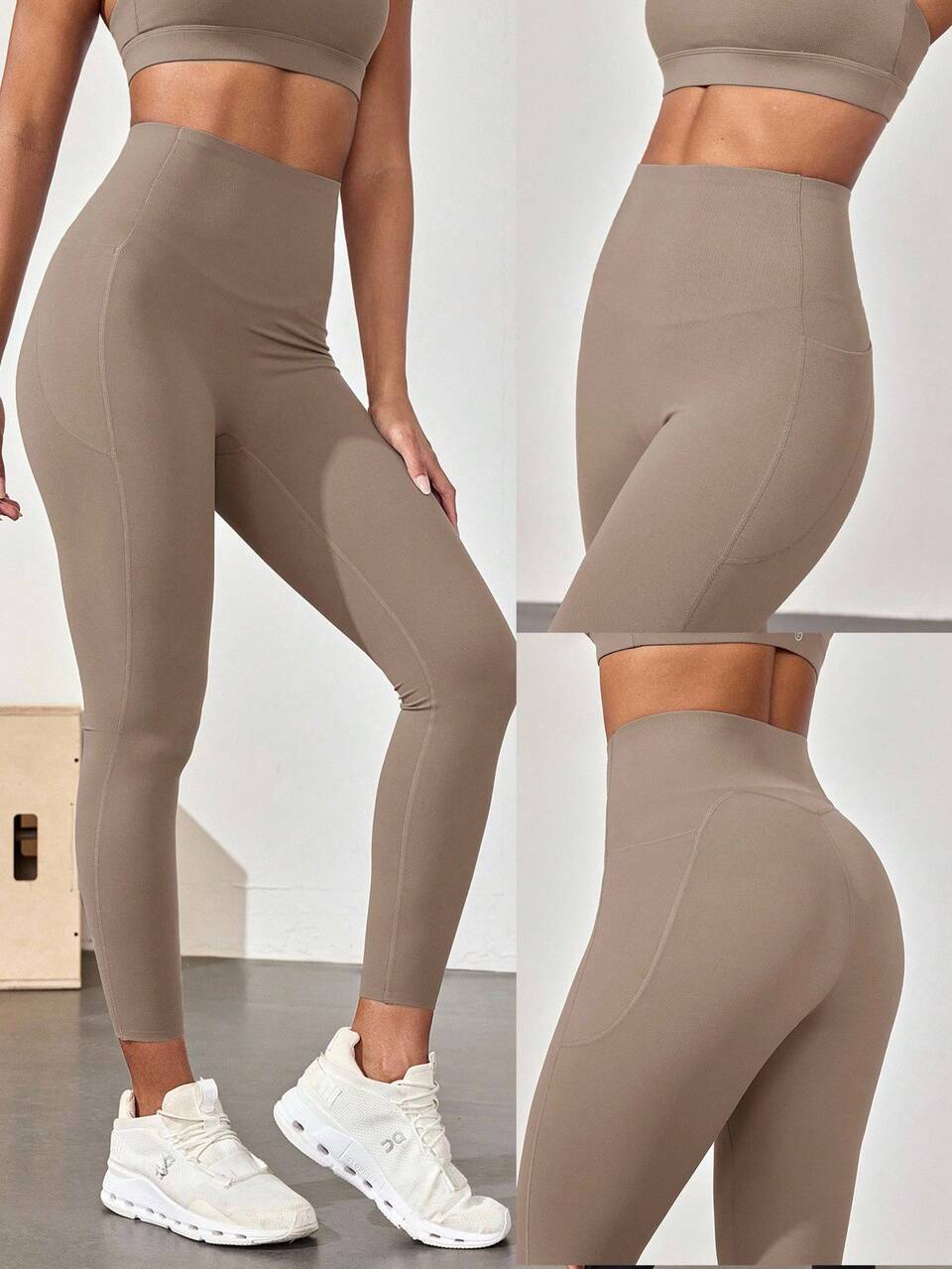 24'' FeatherFit™-Sculpt CoreHold Tummy Control Side Pockets Leggings