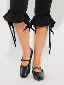 Solezae Women's Classic Elegant Ballet Flats - Black - View 2