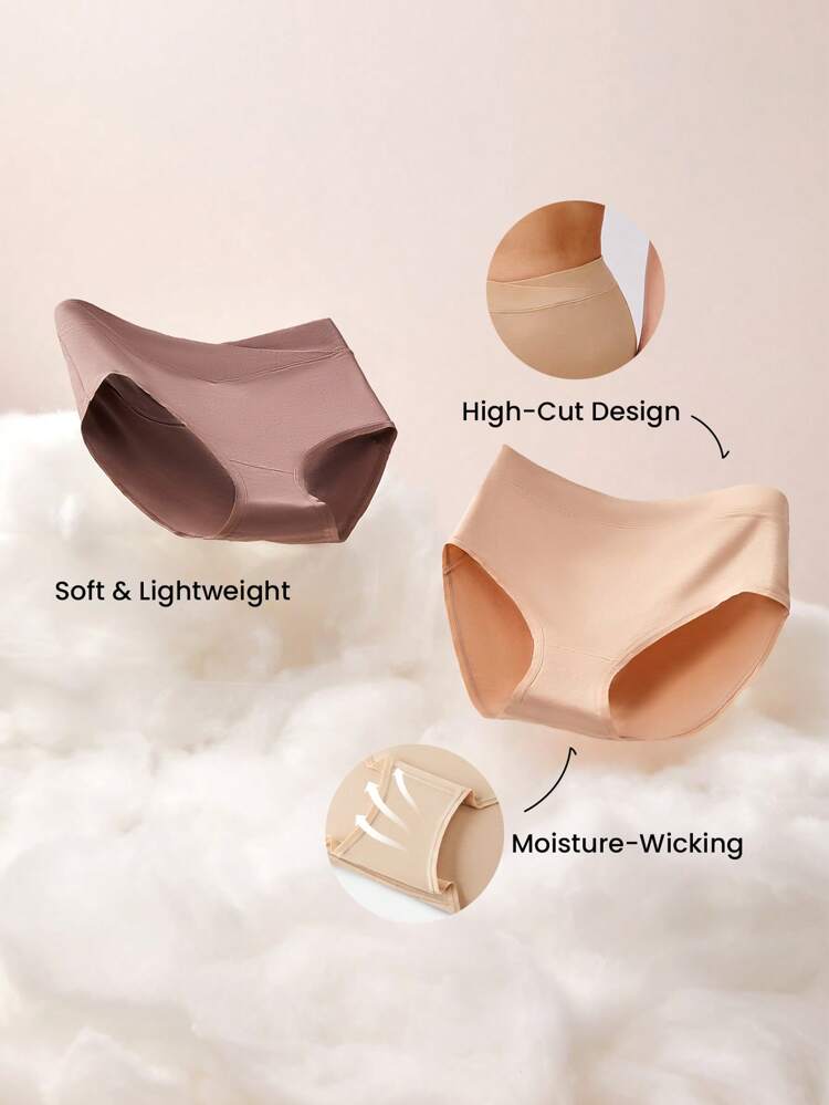 Plus 3-Pack V-Cut Cotton High-Rise Briefs