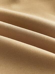 Manfinity NXTstreet 男士休闲针织太阳图案水印花连帽衫，适合日常穿着 男士连帽衫 图案男士连帽衫 套头衫 男士连帽衫 太阳图案连帽衫，Emo 风格，2000 年代风格，适合秋冬 - 卡其色 - 查看 5