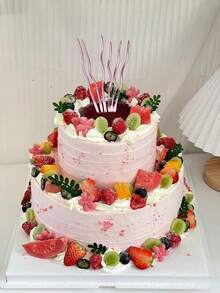 6pcs/12pcs Rose Gold Curved Candles, Birthday Candles, Cake Topper Decorations, Cake Decorations, Baking Supplies Back To School Halloween Decor Fall Decor Christmas Decorations Living Room Decor