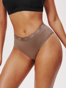 LUVLETTE 3 条装中腰透气基本款棉质女士内衣套装 - 大地色系，也适合少女、幼儿和儿童 - 彩色 - 查看 3