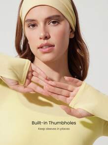 GLOWMODE 莫代尔后背打结长袖T恤 - French Vanilla - 查看 5