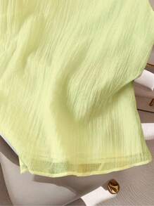 GlowEve 女士休闲纯色背心，夏季百搭 - 黃色 - 查看 4