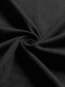 INAWLY 女士休闲水钻骷髅印花圆领背心 - 黑色 - 查看 4