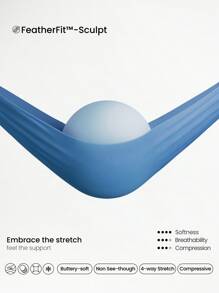 GLOWMODE 24 英寸 CoreHold FeatherFit™-Sculpt CoreHold 防滑贴身塑形无前缝紧身裤，带侧袋，中等强度健身慢跑健身房训练 - 漫遊藍 - 查看 7