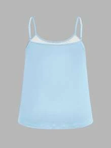 SHEIN EZwear 3 件套大码花卉印花休闲吊带背心，夏季适用，黑/白 & 蓝/白 - 彩色 - 查看 8