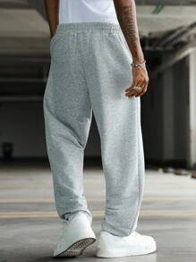 Manfinity Hypemode Quần nỉ nam rút dây thời trang đường phố trẻ trung, năng động - Xám - Xem 2