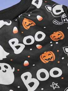 PETSIN 宠物万圣节可爱南瓜印花 Boo 猫狗可穿戴 1 件 - 彩色 - 查看 4