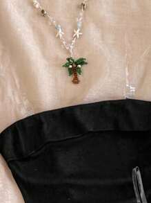 SHEIN Girlism 2 件套青少年女孩黑白短款吊带背心，日常休闲百搭百搭，买一送一 - 彩色 - 查看 6