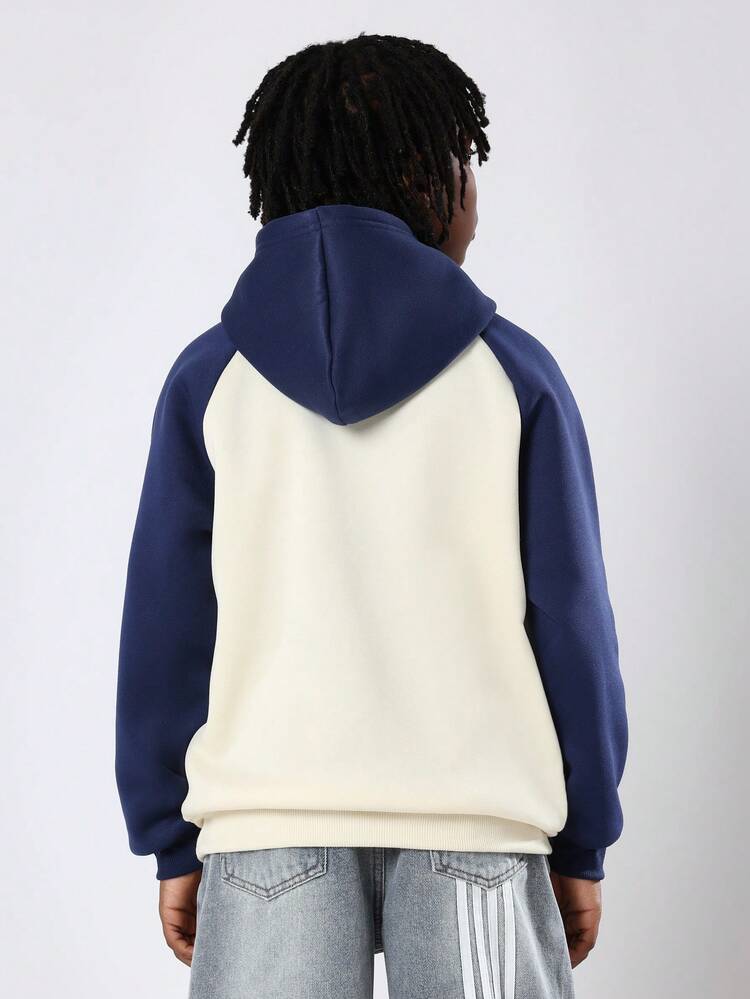 Raglan Hoodie With Centre Pocket