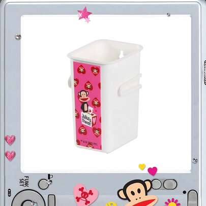 Paul Frank X ROMWE Plastik Buzdolabı Gıda Sıralama Saklama Kutusu (1 ADET) Depolama, Ev Dekorasyonu İçin Birden Fazla Parça İstiflenebilir