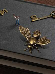 复古黄铜蜜蜂雕像 - 装饰性青铜昆虫雕像，适用于家居装饰、DIY 工艺品、房间装饰工艺品、餐桌装饰、办公桌、墙壁艺术和礼品 - 春季和日常造型生日毕业的迷人点缀 - 銅色 - 查看 7