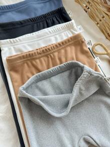 5 cái/gói quần legging cạp chun màu trơn cổ điển dễ thương cho bé trai và bé gái sơ sinh - Nhiều màu - Xem 6