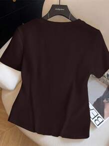 Everyssa 女士丝带装饰二合一海滩度假T恤 - 彩色 - 查看 2