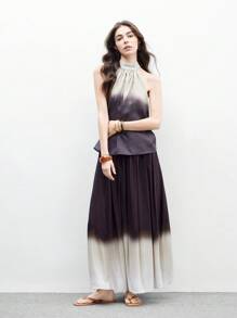 CUCCOO BIZCHIC Casual Vacation Beach Fashion Minimalist Metal Edged Brown Flip Flops