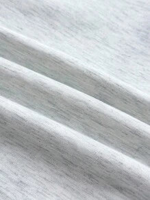 少女字母与美国国旗印花拉链休闲连帽衫 - 淺灰色 - 查看 6