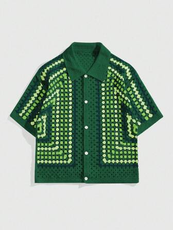 Street Life Cardigan de punto hidrosoluble para hombre, parte superior de punto para vacaciones