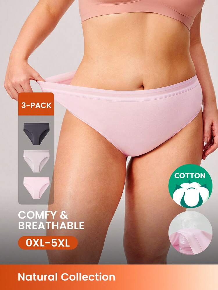 Plus 3-Pack High-Waist Underwear Set