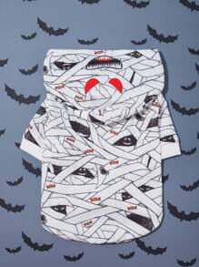 PETSIN 1 pièce Sweat-shirt à capuche pour animaux de compagnie avec citrouille et araignée pour Halloween - Multicolore - Voir 4