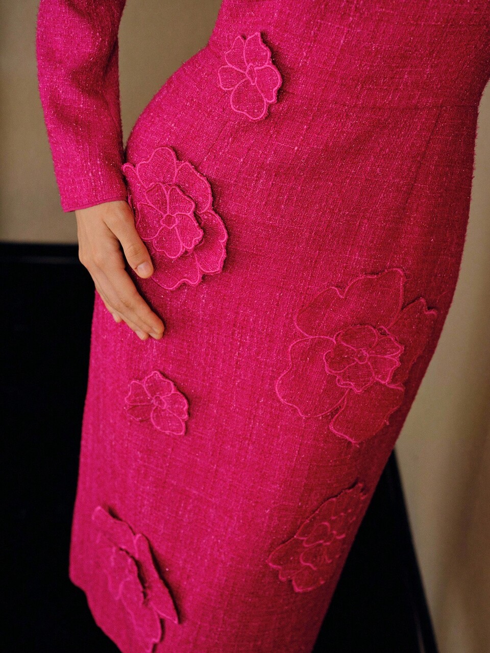 EMBROIDERY ZIPPER DRESS