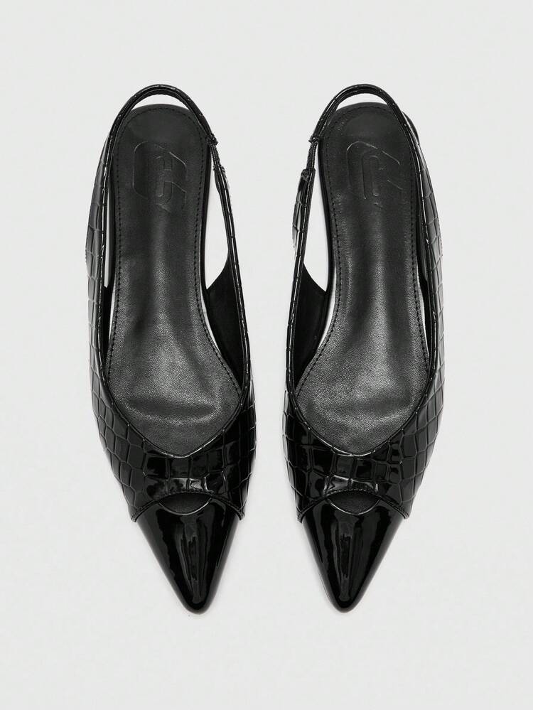 CUCCOO BIZCHIC Ballerines femme minimalistes à bout pointu, mode décontractée et polyvalente