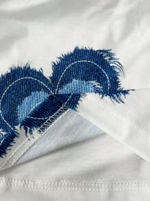 Manfinity Homme Men's Summer Casual Floral Print T-Shirt Set - White - View 4