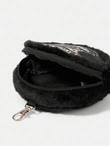 HARRY POTTER X SHEIN 女士时尚字母和学院徽章图案手拿包