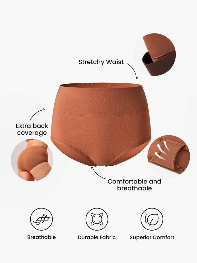 Plus 3-Pack High-Waist Briefs