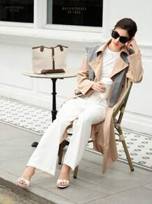 CUCCOO BIZCHIC Women Fashion Versatile High Heel Sandals Spring Shoes Spring Break Easter For Christmas - Beige - View 3