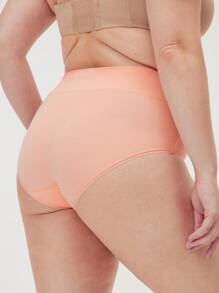 LUVLETTE 3条装透气棉质基础款高腰三角裤女士内裤套装 - 舒适 - 彩色 - 查看 8