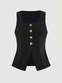 Firerie Kids Firerie Kids 2件套纯色女童无袖上衣和裤子套装