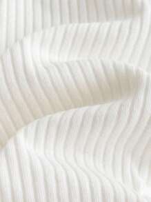 Baby Girl 3pcs Lettuce Trim Flare Leg Pants Chic Outfits For Autumn/Winter - Multicolor - View 6