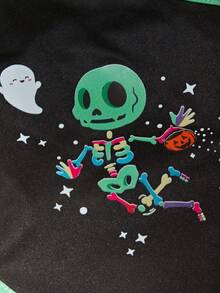 PETSIN 1pc Halloween Pet Costume Vest – Lightweight And Breathable Sleeveless Outfit For Cats And Dogs, Spooky & Festive Apparel Perfect For Halloween Parties, Trick Or Treat, Photoshoots, And Everyday Wear - Multicolor - View 3