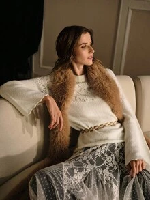 MOTF PREMIUM HOLLOW OUT RAGLAN SLEEVE SWEATER