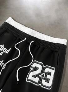 PAVTROS Men's Slogan Print Striped Crew Neck 2 In 1 Long Sleeve T-Shirt And Drawstring Waist Pants Casual Suit 2 Pieces Pants Set Joggers Sets Sweatpants Streetwear Sets Los Angeles Pants Set, A Great Gift For Your Boyfriend, Back To School Men Streetwear Sets Men Two Pieces Outfit Sweatpants Men Joggers Sets Los Angeles Men Set Men 2 Pieces Pants Set , Fall Clothes