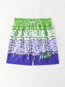 Boys' Single Piece Beach Shorts, Printed