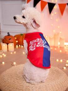 PETSIN Halloween Cosplay Quinn Xanh Đỏ Tương Phản Thời Trang, Nhẹ Và Thoải Mái Cho Mèo Và Chó Cưng Có Thể Mặc Áo Vest 1 Mảnh - Nhiều màu - Xem 1