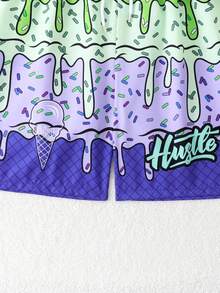 Boys' Single Piece Beach Shorts, Printed