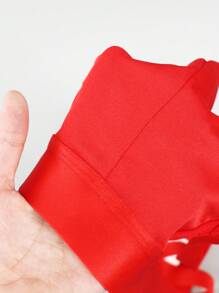 DrisQ 男士纯色性感镂空内裤 - 紅色 - 查看 4