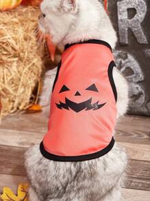 PETSIN 1 Peça Colete Estampado para Animais de Estimação Tema Halloween - Multicolorido - Visão 7
