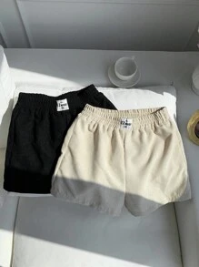 Comfortcana 2件套女式新款灯芯绒短裤套装 - 彩色 - 查看 6