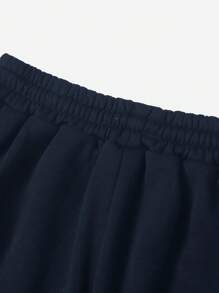 RueChic 2 Pcs Elastic Waist Drawstring Sweatpants With Slanted Pockets - Multicolor - View 5