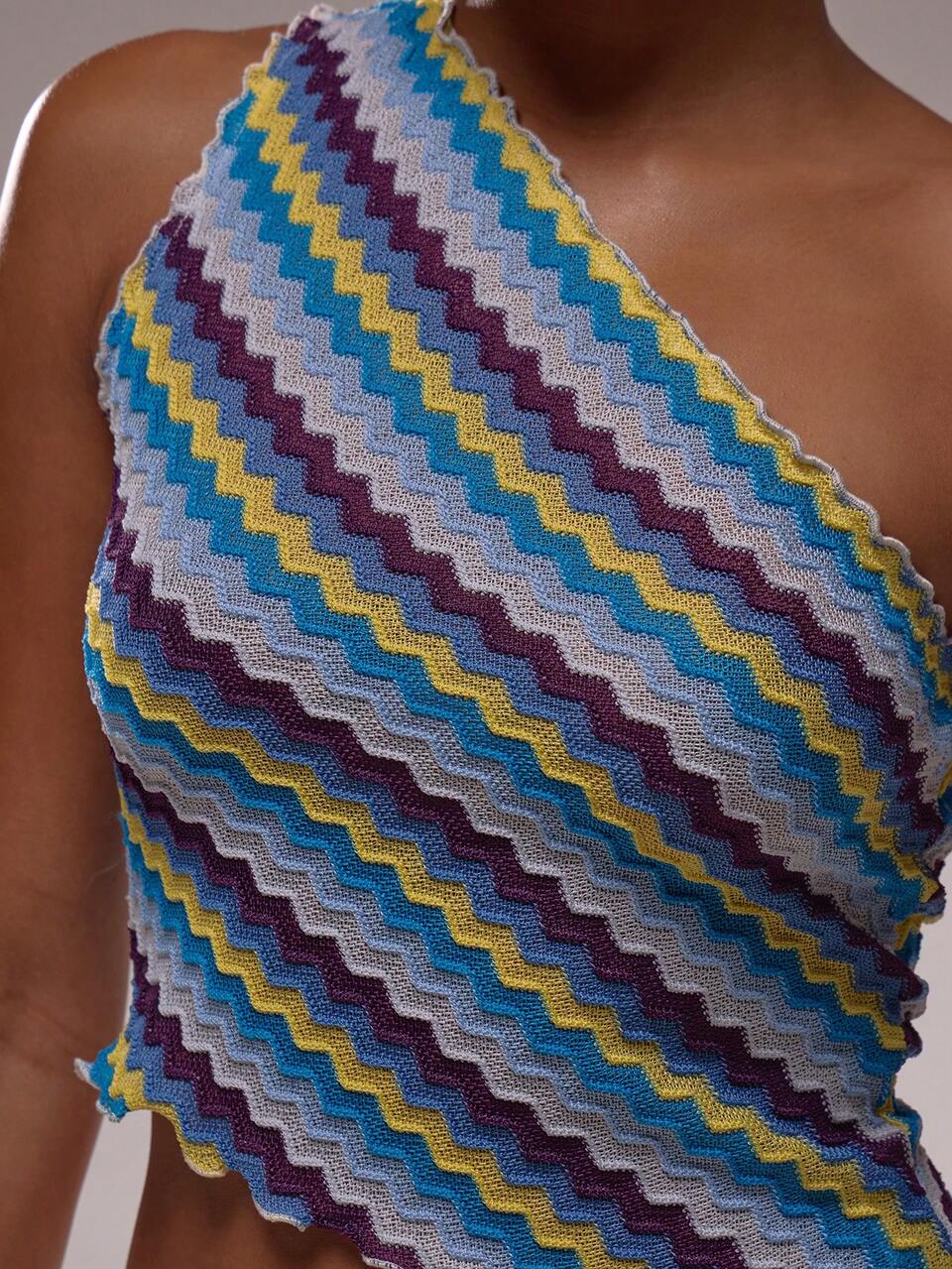 One Shoulder Crochet Fitted Top Vacation Boho Ibiza Elegant Club Beach Cute Sexy Festival Rave Holiday Elegant Spring Summer