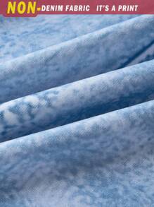 2pcs/Set Tween Girl Ruffle Trim Sleeveless Casual Top And Mini Skirt Set