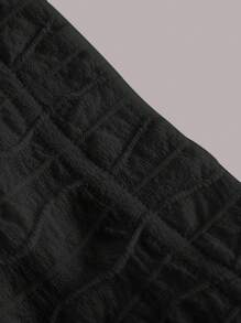 SHEIN EZwear Solid Textured Skirt